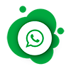 Imagem de botão flutuande com a logo do WhatsApp